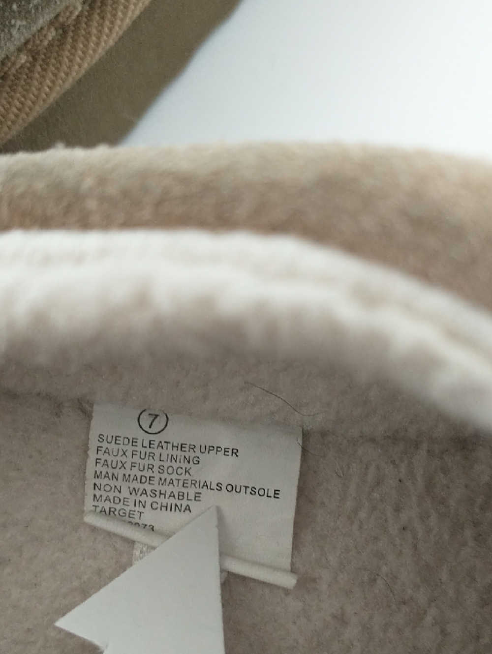 Women’s Cozy Suede Mule Slippers Size 7 Light Brown Plush Lined UGG Style - Picture 8 of 9